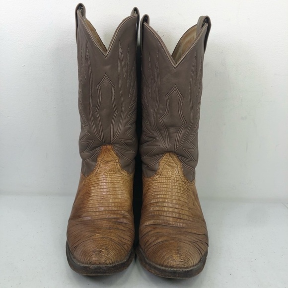 Jose Sanchez Lizard Leather Cowboy Western Boots main image 9